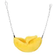 Yellow banana-shaped pet nest house