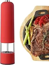 Electric Pepper Mill - Automatic Salt & Pepper Mill, Battery Grinder | Salt Salt Pepper Room, Adjustable Coarseness Stainless Steel Base Mill for Kitchen, Rest