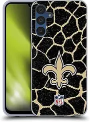 Head Case Designs Officially Licensed NFL Giraffe Animal Print New Orleans Saints Art Gel Case [Military Grade Protection] Compatible with Samsung Galaxy A15