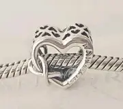Pandora Love You Mom Infinity Heart Charm Authentic 798825C00