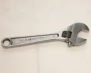 CRAFTSMAN 4" Inch 100mm Adjustable Wrench Factory Second Made in USA Vintage