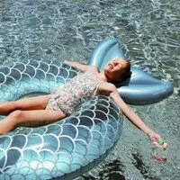 在飛比找樂天市場購物網優惠-美人魚尾 Sunnylife超大成人網紅INS造型卡通充氣床