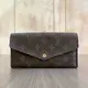 [二手] Louis Vuitton M60531經典原花金釦Sarah長夾