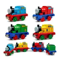 在飛比找蝦皮購物優惠-合金小火車玩具託套裝回力磁力馬斯小火車磁力兒童玩具火車模型
