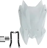 Motorcycle Windscreen Wind Screen Shield Viser Visor Deflector for Kawasaki Z-650 Z650 2020-2024 Windshield(Light Smoke)