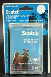 Vintage NEW Factory Sealed Scotch Highlander, C-90 Blank Cassette Tape NOS