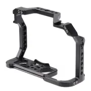 CNC Aluminum Camera Cage Top Handle Grip 1/4" 3/8"for Canon EOS R5 R6 Arca Swiss