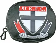 St Kilda Saints AFL Foldaway Shopping Grocery Tote Carry Bag Pouch Key Chain