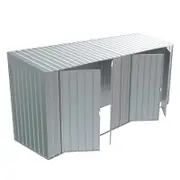 Build-a-Shed 1.2 x 4.5 x 2.0m Zinc Skillion Double Hinged Side Door Shed
