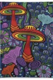 New 3D Mushroom Psychedelic 60x90 Wall Hanging Decor Tapestry Art Wall Hanging