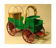 Model Trailways Cowboy Chuck Wagon 1860 1:12 Scale Wooden Model Kit