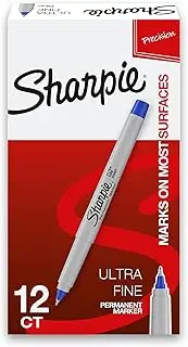 Sharpie Ultra Fine Marker, Blue 12-pack