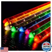 SIMEAGO Light Up Drum Sticks,21 Colors and 3 Modes, Cool Glow in The Dark LED
