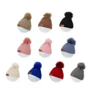 Winter Warm Hat Baby Boy Girl Newborn Beanie Cap Big Pompoms Hat Baby Supplies