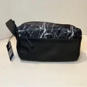 Bespoke Men's Rip Stop Travel Bag Black Water Resistant Toiletries Zip Top