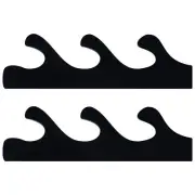(Black)1 Pair Sword Stand Acrylic Three Layer Wall Mounted Sword Display Stan HG