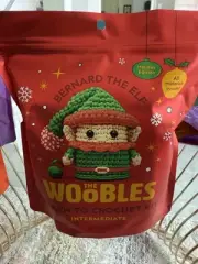 The Woobles BERNARD THE ELF Learn To Crochet Kit Intermediate Holiday Edition