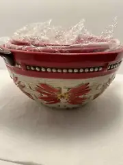 New Temptations Nesting Mixing Bowl Set Of 3 With Lids Old World