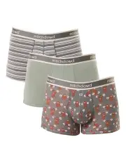 [Mitch Dowd] Bears Pumping Iron Cotton Trunk 3 Pack in Green
