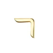 Metal Book Corner Protectors Edge Cover Guard 15 x 15 x 3mm Gold Tone 50pcs