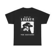 Motorhead Graphic T Shirt Play It Louder Vintage Unisex Heavy Cotton Tee