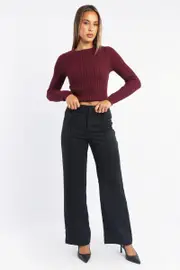 Black Smart Pants High Rise - Size 16XL, Women's Work Pant