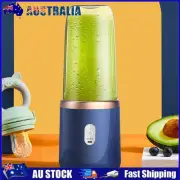 Portable Blender USB Rechargeable 400ML Smoothie Maker Fruit Shakes Juicer Mixer