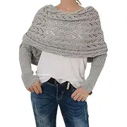 [Generic] scarfs With Sleeves Knitted Cable Wrap, Knitted scarfs With Sleeves For Women, Sweater Sleeves, Sleeve Wrap, Multifunctional Crochet Pattern, Women Sweater