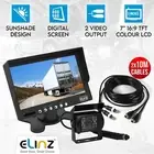 7"LCD Monitor HD 12V/24V 4PIN IR LED CCD Reversing Camera Car Truck Caravan