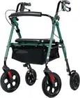 ELENKER All Terrain Rollator Walker for Seniors with 10” Wheels, Sponge Padded S