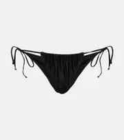 [Bananhot] Bananhot Cherry ruched bikini bottoms AU 12 black