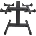 VEVOR Adjustable Dumbbell Stand, Home Fitness Rack and Stand with Media Rack, Safe and Convenient Dumbbell Weight Holder, Compact Dumbbell Storage Rac