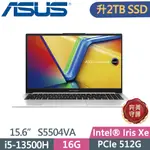 ASUS VIVOBOOK S15 S5504VA-0152S13500H 酷玩銀(I5-13500H/16G/2TB SSD/W11/2.8K/OLED/15.6)特仕