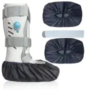 2 Pcs Waterproof Walking Boot Cover Fracture Cast Boots Shoe Covers