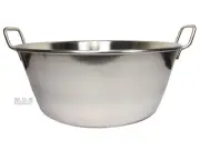 Cazo Para Carnitas 16" Stainless Steel Heavy Duty Acero Inoxidable Wok comal Fry