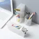 創意時尚斜插式筆筒多功能韓國女辦公室筆架收納盒小清新桌面擺件