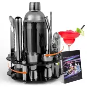 Mixology Bartender Kit Cocktail Shaker Set: 22-Piece, Bar Tools with Rotating...
