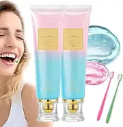 Pipiup Toothpaste, Peach Loft Toothpaste, Radiant Whitening Toothpastes, Fresh Breath Repair and Protect Teeth (2pcs)