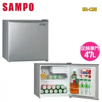 在飛比找momo購物網優惠-【SAMPO 聲寶】47公升二級能效單門冰箱(SR-C05)