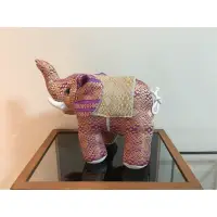 在飛比找蝦皮購物優惠-【 泰國大象 】泰國小象布偶-紫色條紋站立大象-抱枕-擺飾品
