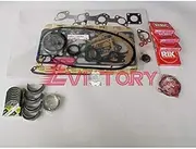 for kubota V1502 Rebuild kit Overhaul Gasket + Engine Bearing + Piston Ring Set