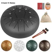 Steel Tongue Drum 8 inch 11 Notes Percussion Instrument with Bag Drum Mallet