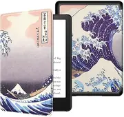 T Tersely Slimshell Case Cover for 7" All-New Kindle Paperwhite 12th 2024 or Kindle Colorsoft Signature Edition 2024, Magnetic Shell Cover - Wave