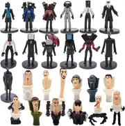 Skibi Toilet Action Figures Set - 25pcs, Anime Game Cartoon Characters