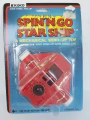 Spin'N Go Red Star Ship Kidco 1979 Vintage Toy Wind Up New In Package Spaceship