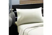 Jenny Mclean Egyptian Cotton Flannelette Fitted Sheet and Pillowcases Only Set
