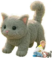 SVCEQZE Robot Cat, Realistic Electronic Pets, Interactive Toy Figures for Girl Boys Home Offices Family Son Daughter Valentine's Day Mother's Day Thanksgiving