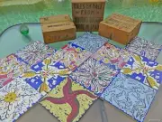 SALVADOR DALI 6pc CERAMIC TILE FULL COLLECTION ORIGINAL BOX 1954 PROTOTYPE SPAIN