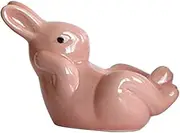 ASAKKURA Ceramic Bunny Egg Cup Holder Adorable Minimalist Design for Boiled Eggs Kitchen Organizer Decorative Display Stand for Easter Celebrations