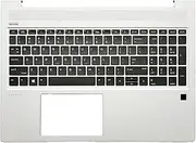 Wzqrps New Replacement for HP ProBook 450 G6 450 G7 Laptop Upper Case Palmrest Backlit Keyboard Assembly Part L45090-001 4BX8KTATP00 Silver